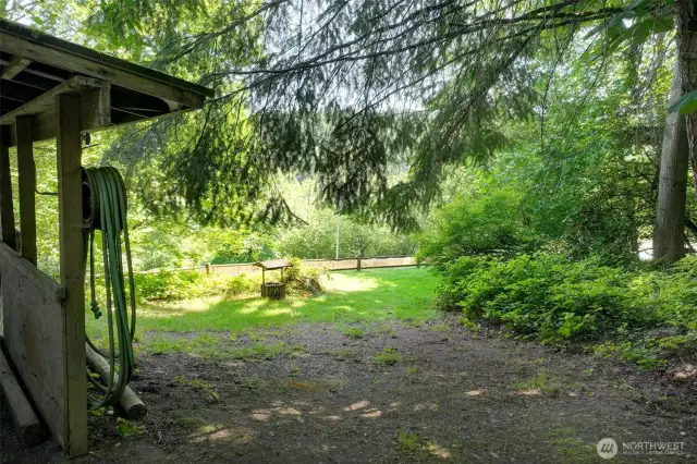 The original well can still provide water for landscape irrigation.  The residence is served by public water.