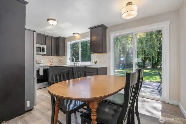 Kitchen with eating area