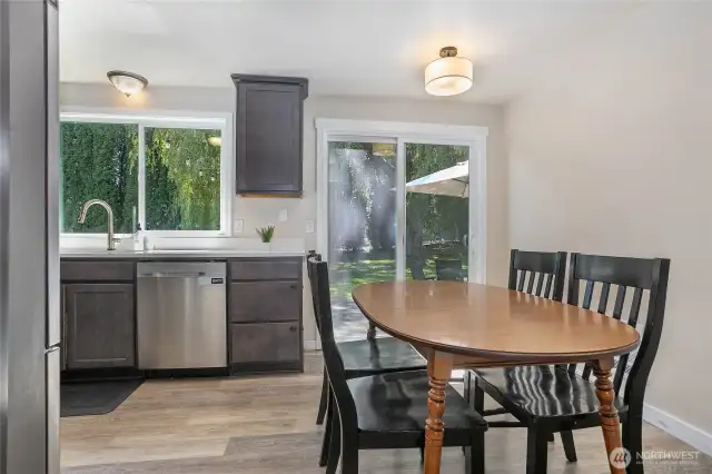 Kitchen with eating area