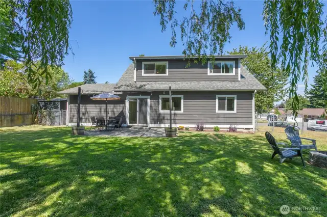 Room to move in fully fenced back yard!