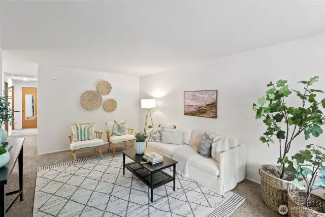 Bright, open family room.