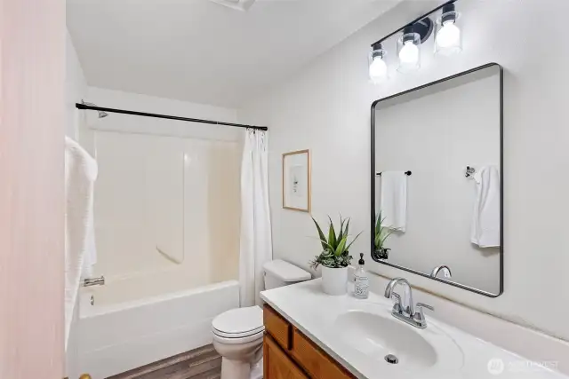 Newly renovated bathroom.