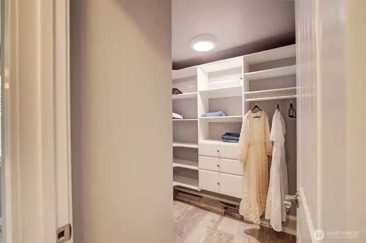 Primary walk in closet