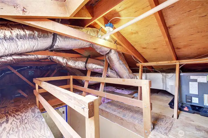 unfinished attic