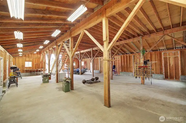 Lower floor of barn.