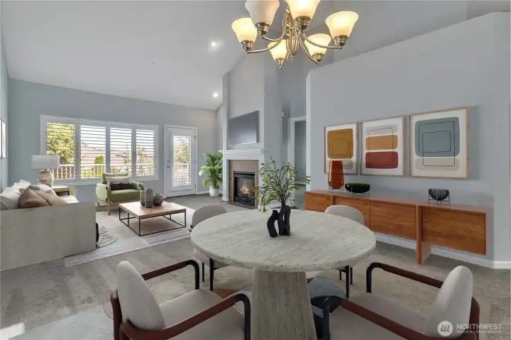 Great Room - Virtually Staged.