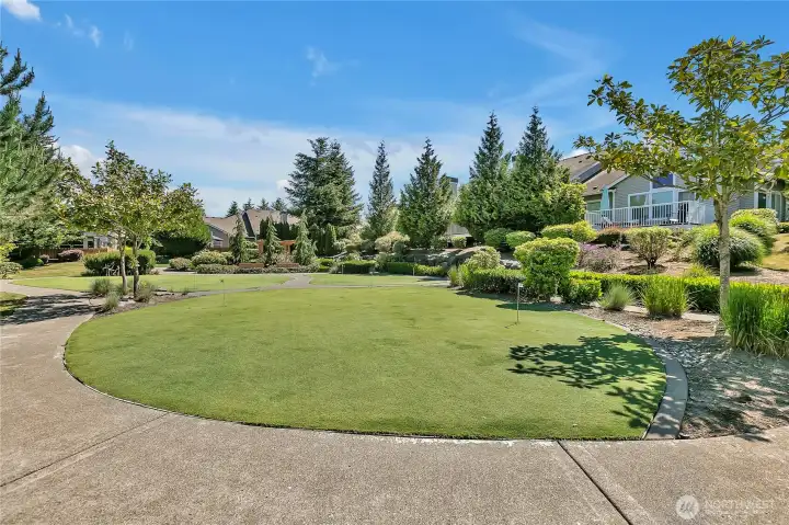 Community Putting Green and walking trails
