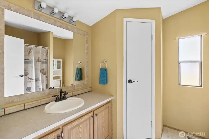 Primary bathroom.