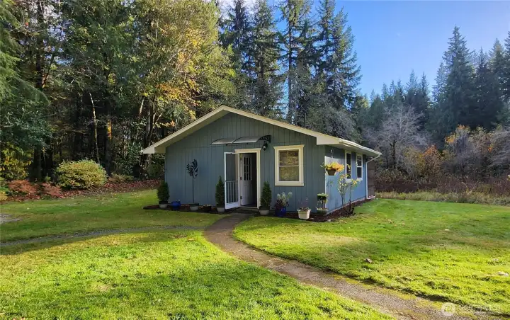 Just steps from the big house, let's go in to the "little" house!