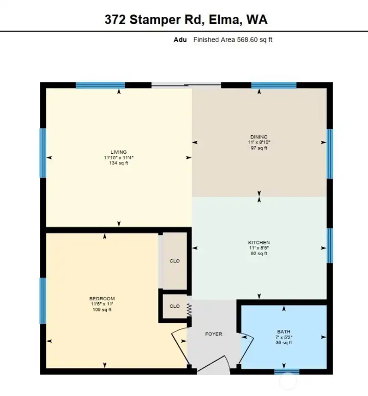 ADU floor plan