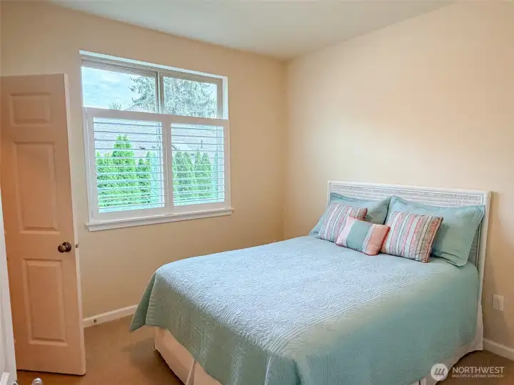 Sizable second bedroom with walk-in closet.