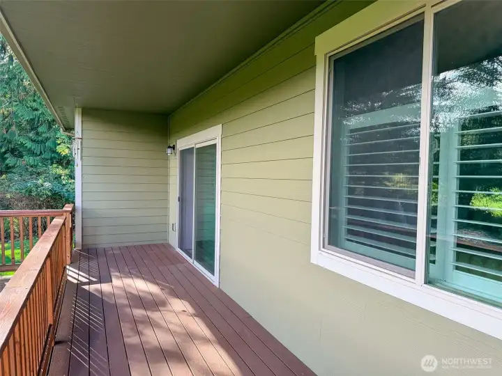 Low maintenance Trex deck.