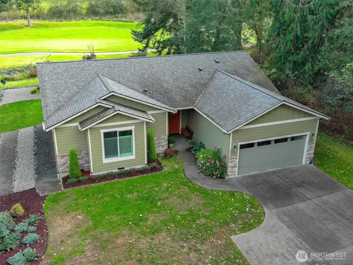 Practical pull-out, parking or turn-about section of the driveway is an extra nicety.