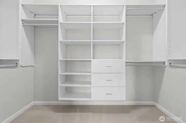 Primary closet