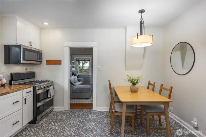 Plenty of room for a large dining table