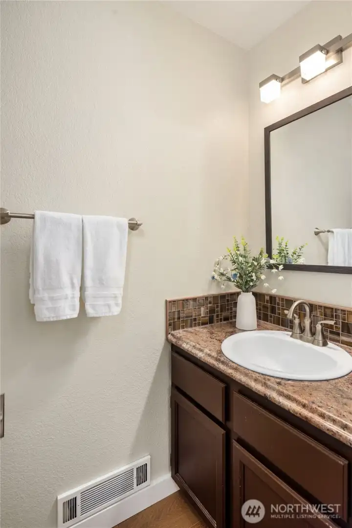 Main floor powder room.