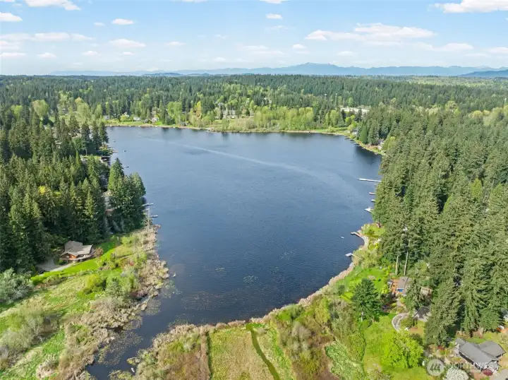Approx 63 acres, Cottage Lake is also about 20 feet deep~