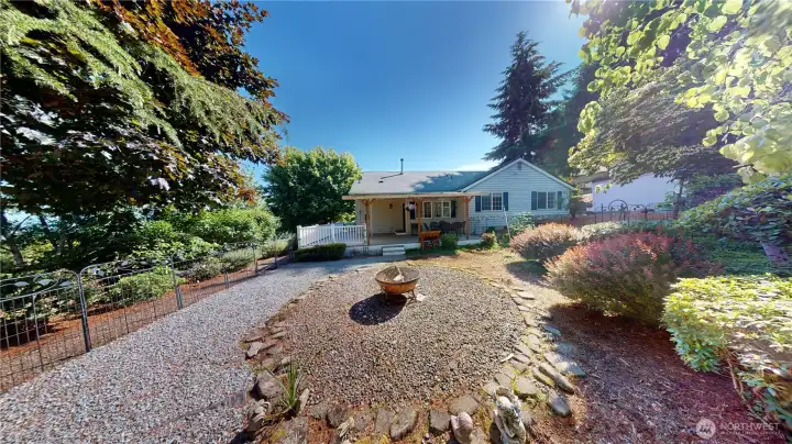 back of home and deck
