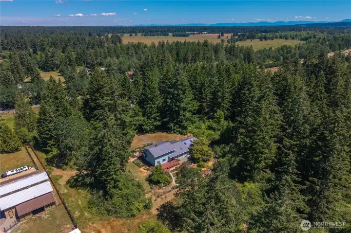 Peaceful country living just minutes from town.