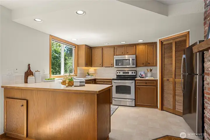 Pull up a bar stool and enjoy breakfast at the counter.