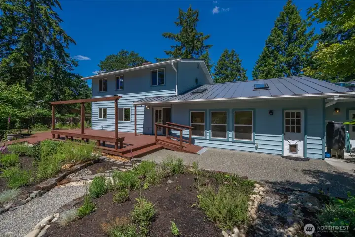 Fresh exterior paint adds curb appeal.