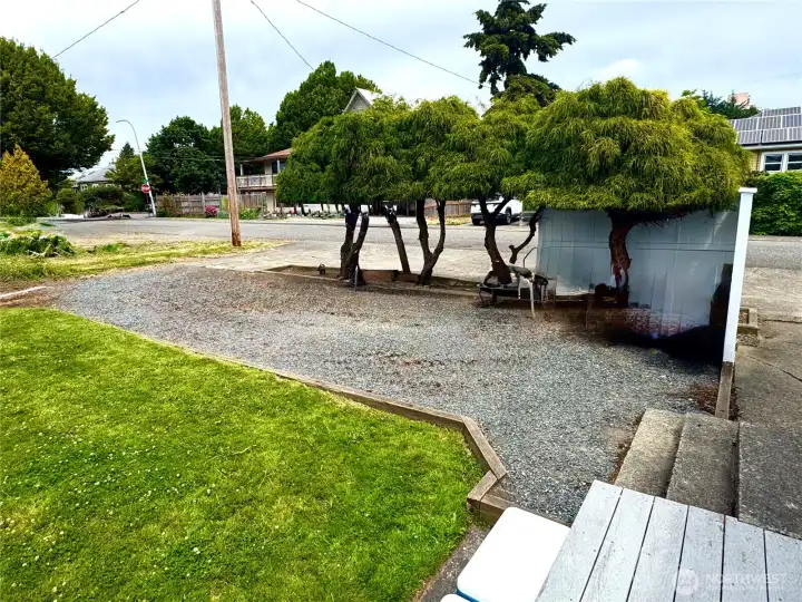 Potential new garage area