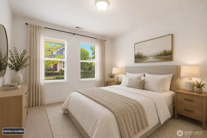 Virtually Staged as 6th Bedroom vs Office or Den Virtually Staged as 6th Bedroom vs Office or Den