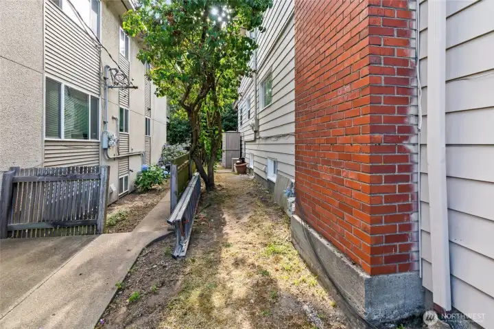 South side of property
