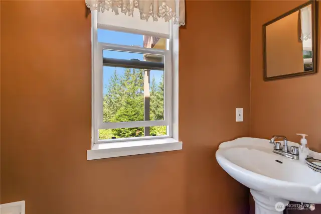 Half bath off laundry room