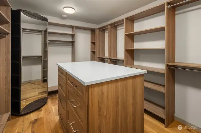 ... and sizable walk-in closet.