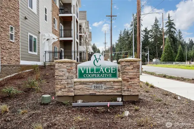 Frotn Sign to Condos