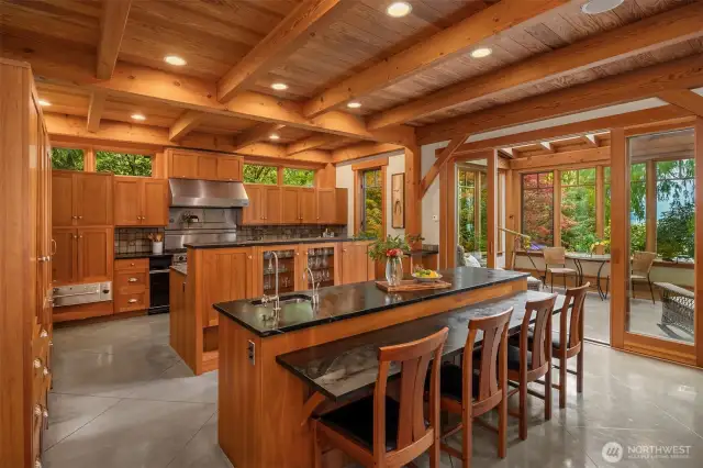A chef's kitchen