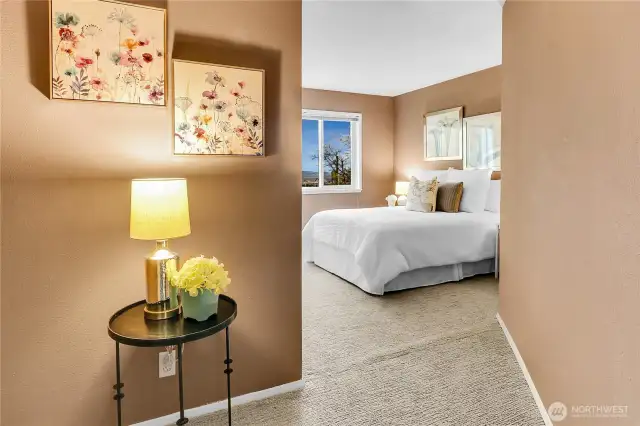 another view of the secondary bedroom, this one is large too!