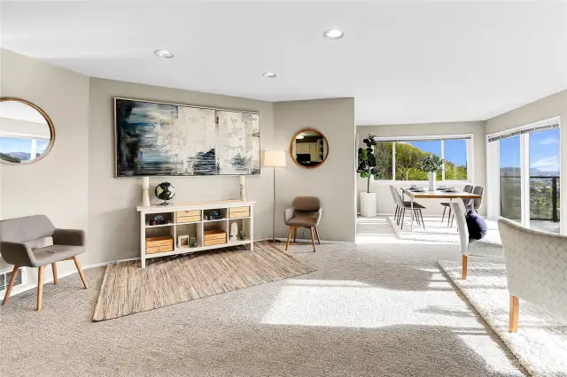 This open floorplan allows for effortless living and entertaining