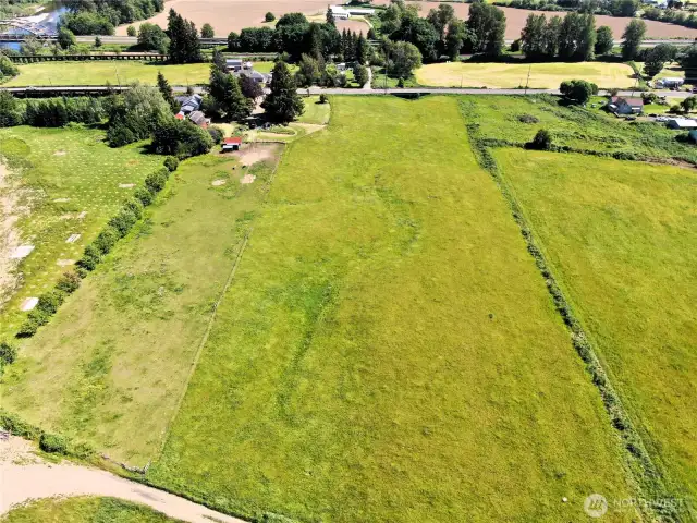 Gorgeous property in an ideal location! Aerial looking East.
