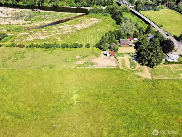 Aerial looking North.
