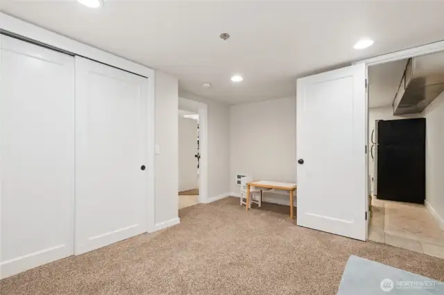 Lower level fourth bedroom.
