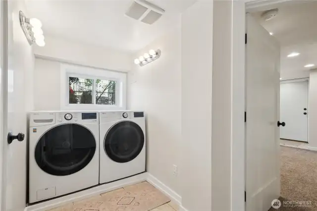 New washer and dryer.