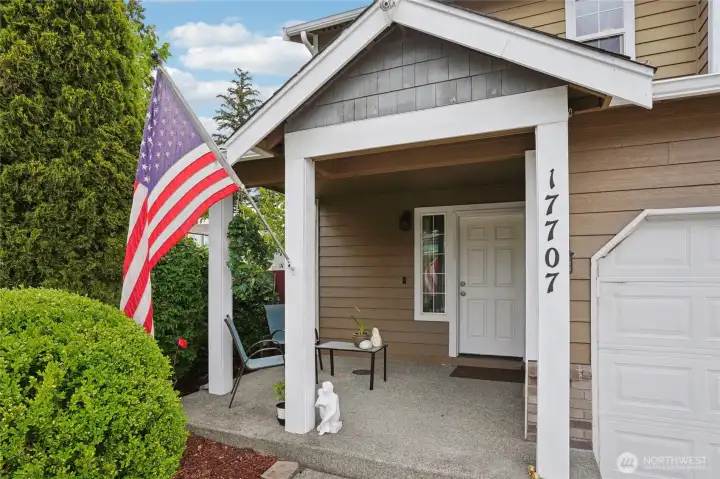 Take in fresh air and neighborhood ambiance on your own front porch.