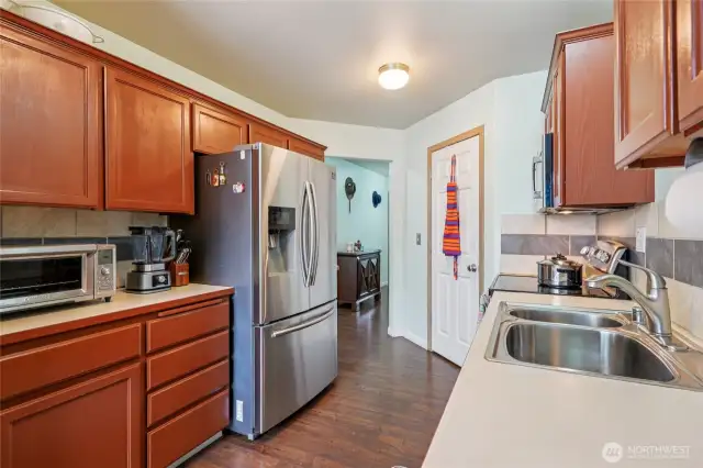 Kitchen includes large pantry