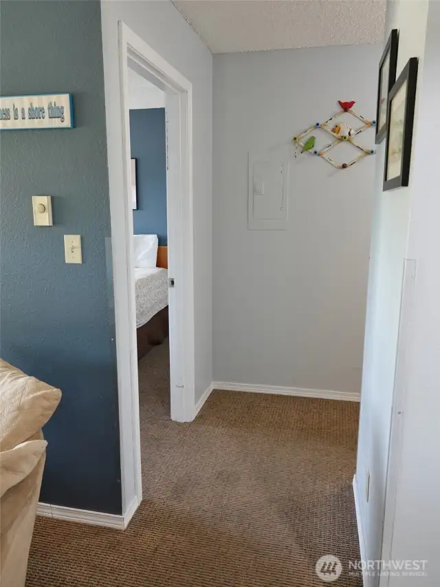 Hallway leading to the Bedroom.