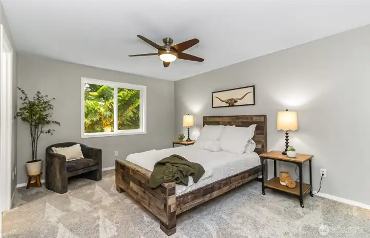 Main bedroom with a heck of a view