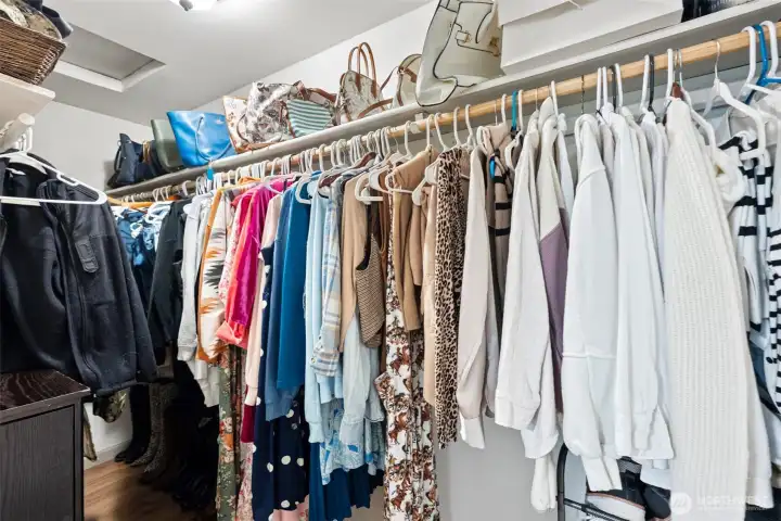 Large primary closet