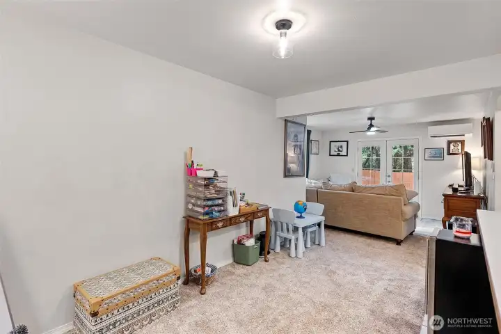 Crafting area, home gym, office, you pick!