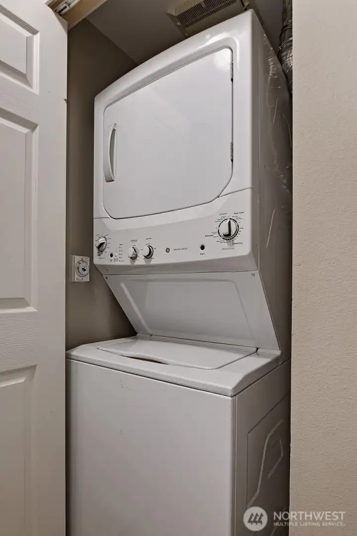 In-Unit Washer Dryer in hallway