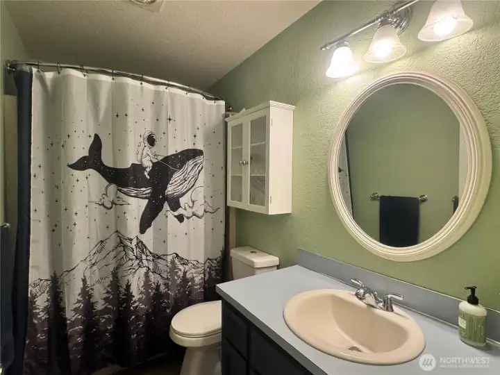 The hall bathroom.
