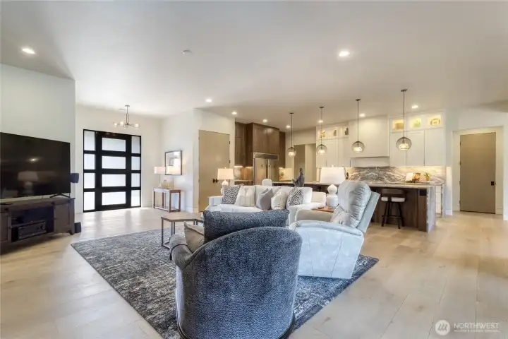 Living Room open to Kitchen