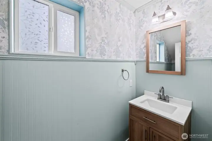 Main floor powder room