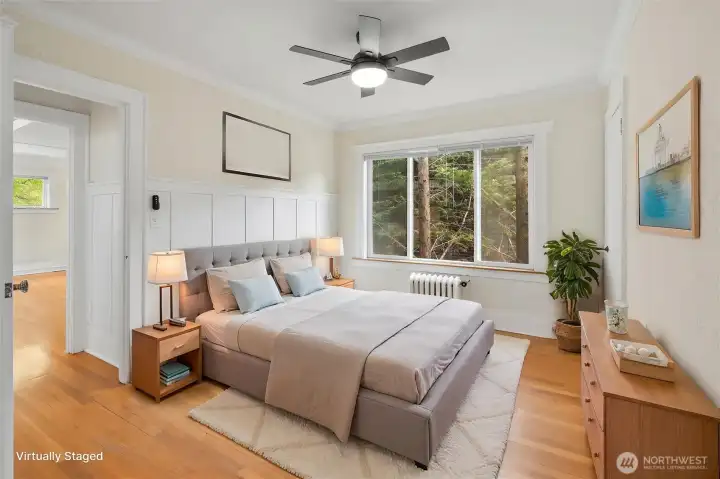 Virtually Staged Bedroom