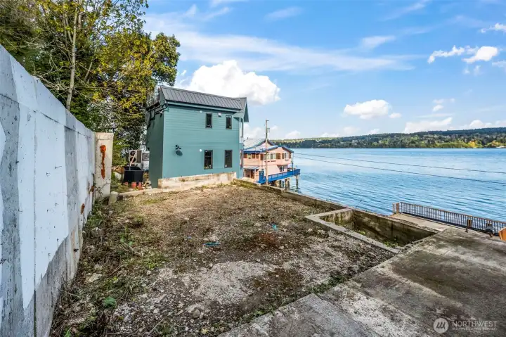 The second floor of the existing foundation looking from the south.
